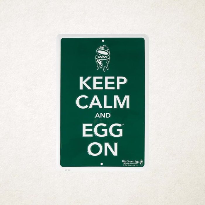 GREEN SIGN KEEP CALM AND EGG ON