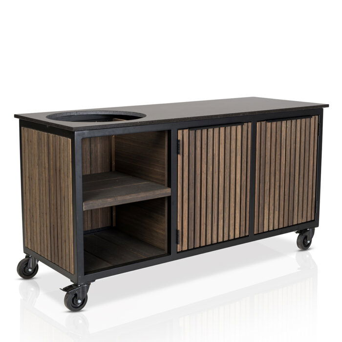 Fraaii Buitenkeuken Bamboo Graphite Rhombus Inferno