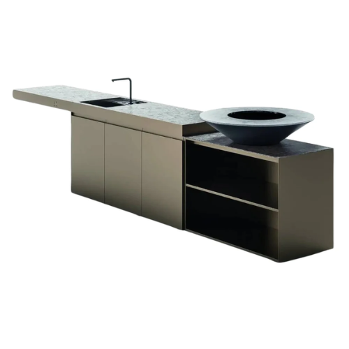 Cozinha Sylt met Spoelbak en kraan + OFYR 100