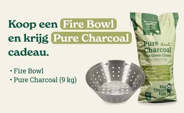 Big Green Egg Firebowl MiniMax + Gratis zak Pure Charcoal 9 kg