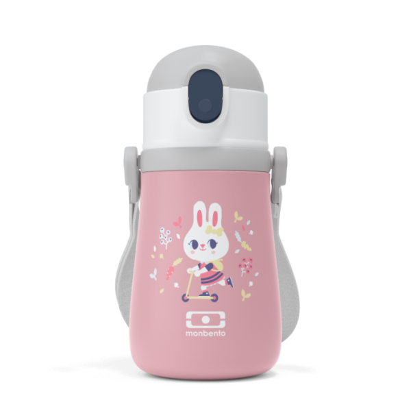 monbento-konijn-bunny-paille-isolatie-roze-handvat-ingeklapt